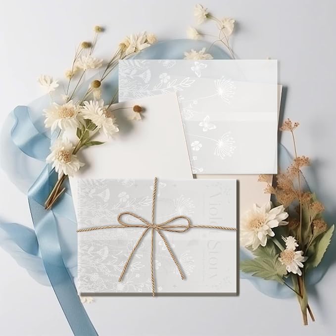 50 Pcs Elegant Glassine Envelopes - Image 5