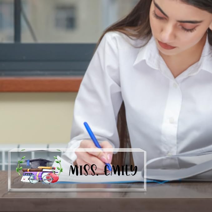 Personalized Office Name Plate for Desk, Custom Employee Appreciation Gifts - Image 3