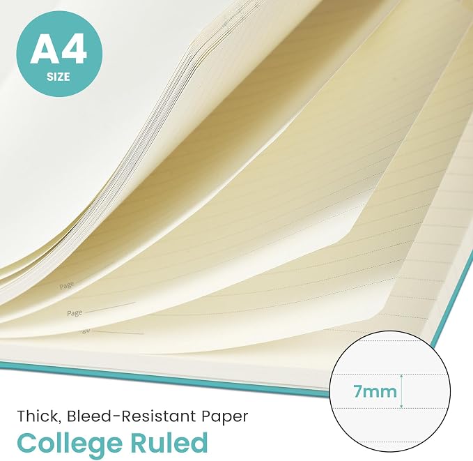 Taja Spiral Lined Notebook, 8.5"x11" Notebooks - Image 2