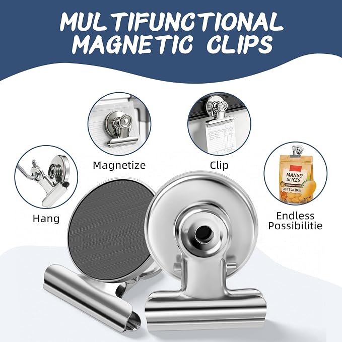 VNDUEEY 12 Pack Fridge Magnet Refrigerator Magnets, Strong Magnetic Clips - Image 2