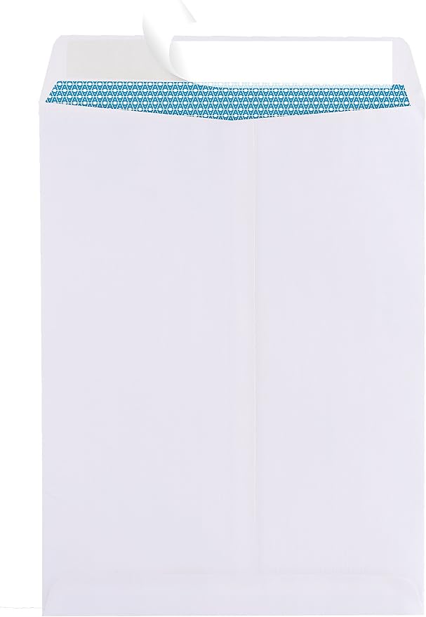 Aimoh 100 9 x 12 SELF Seal Security White Catalog Envelopes - 28lb - Security - Image 2