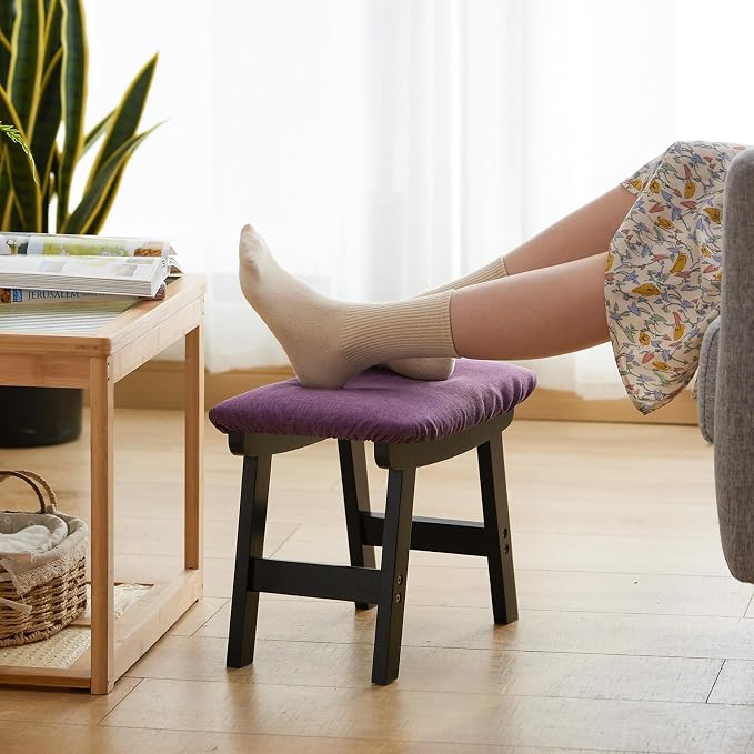 Foot Stool Ottoman Foot Rest Under Desk, Small Stool - Image 3