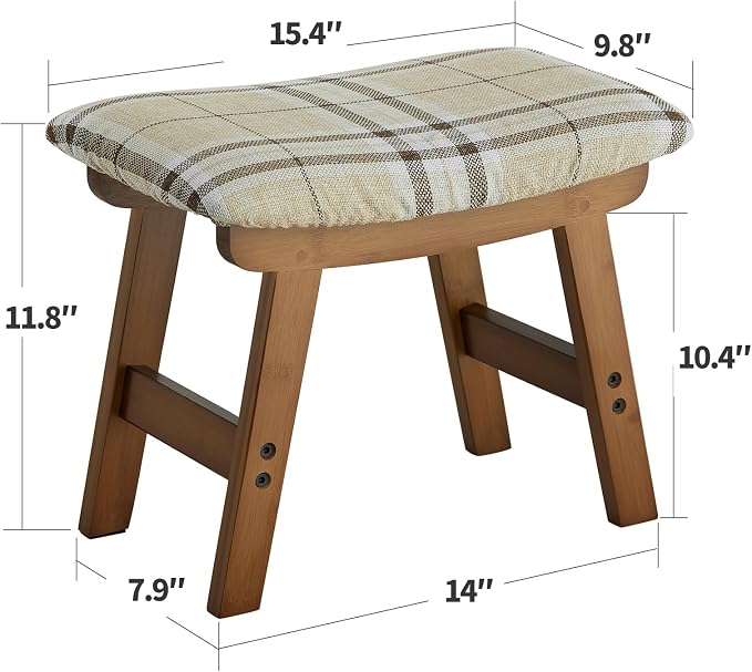 Foot Stool Ottoman Foot Rest Under Desk, Small Stool - Image 2