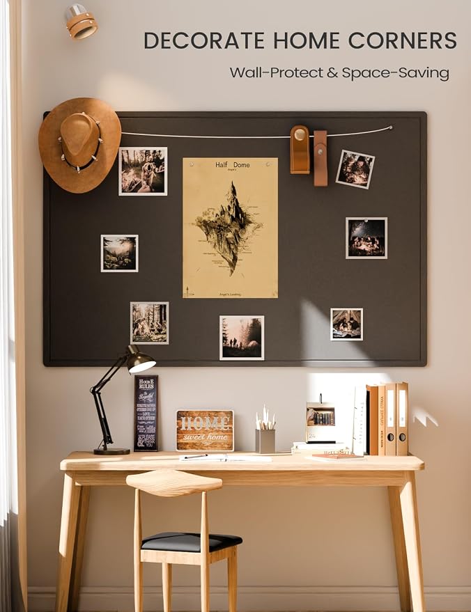 Fluxynara Large Bulletin Board, 70.8" x 47.2" Cork Board Alternative - Image 4