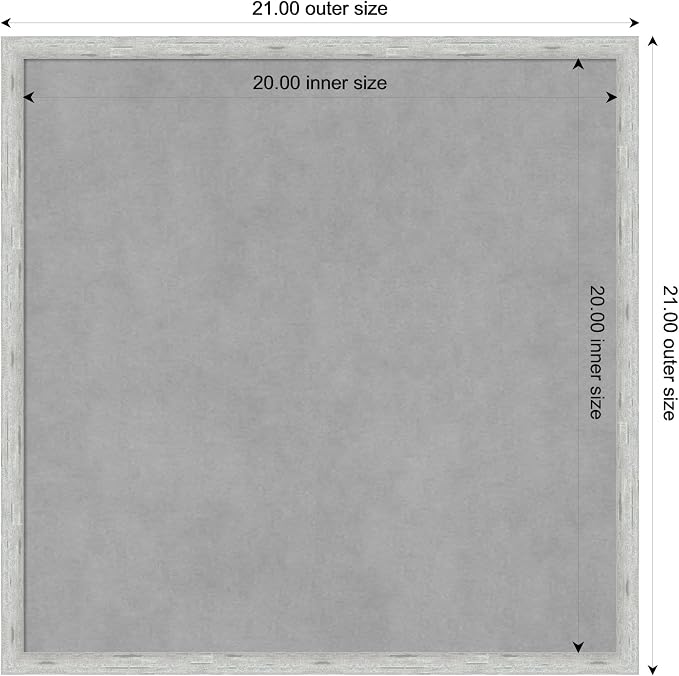 Amanti Art Silver Framed Magnetic Board 21x21 Medium Vision Board - Image 3