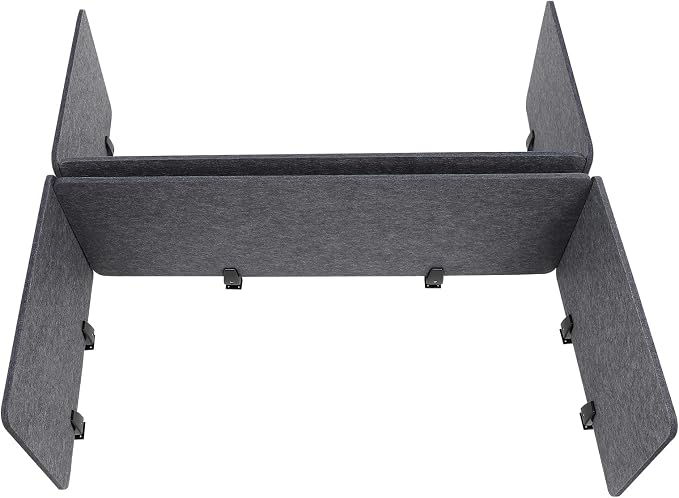 ReFocus Raw Clamp-On Acoustic Desk Divider Mounted Privacy Panel Set – Reduce - Image 6