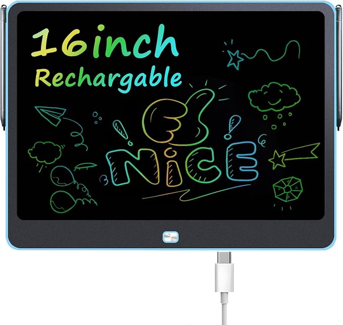 Rechargeable LCD Writing Tablet by QIAOBUQI