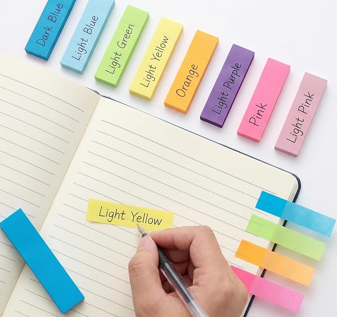0.6 x 2in Sticky Notes Small, 4000 Sheets Index Tabs, 40 Pack Page Markers - Image 7