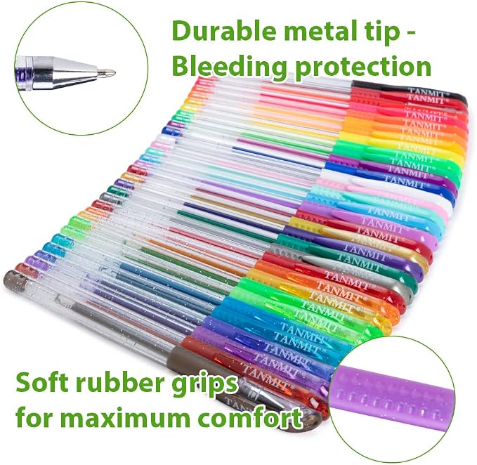 TANMIT Gel Pens, 33 Color Gel Pen Fine Point Colored Pen Set - Image 7