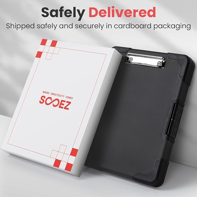Sooez Toughest Clipboard with Storage, Internal Pen Pouch Included, Letter/ A4 - Image 4