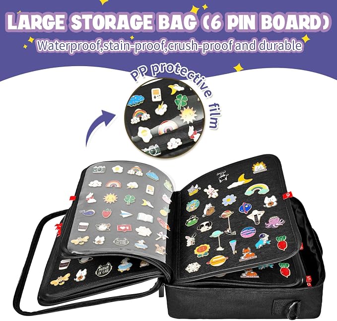 18-Page Enamel Pin Display Book - Image 2