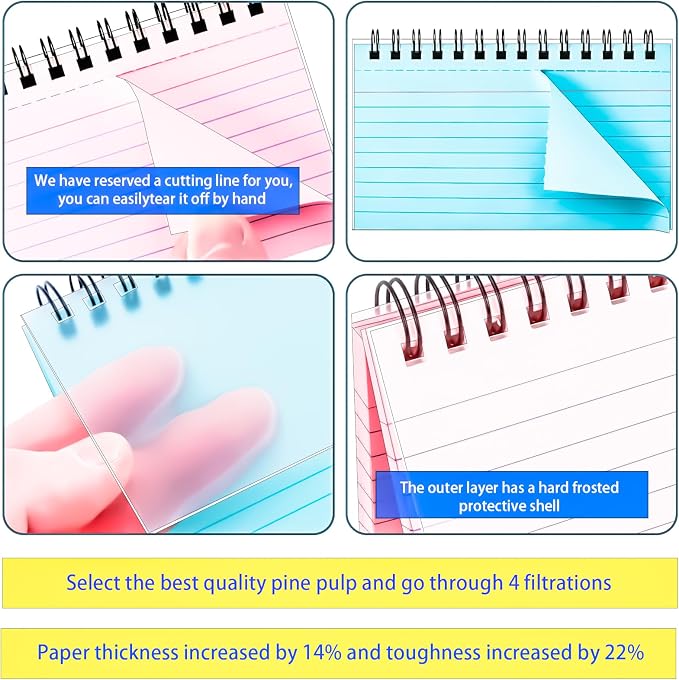 Colorful 1000 PCS Spiral Index Cards 3x5 Inch Flash Cards - Image 3