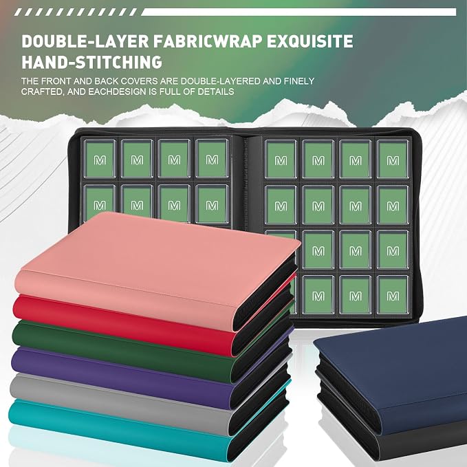 16 Pocket Toploader Binder, Holds 640 Top Loaders, Top Loader Binder - Image 5
