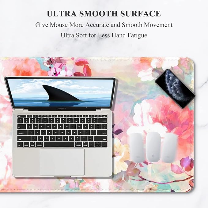 Auhoahsil Desk Pad, XXL Large Mouse Extended Gaming Mousepad, Cute Mat - Image 3