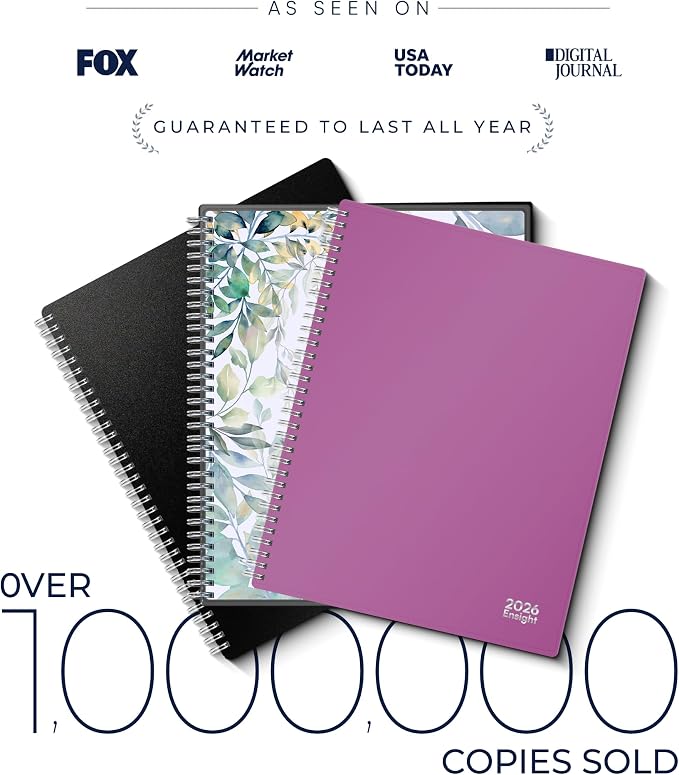 Ensight 2026 Appointment Book and Planner 6.5" x 8.5" Large Hourly Weekly Daily - Image 8