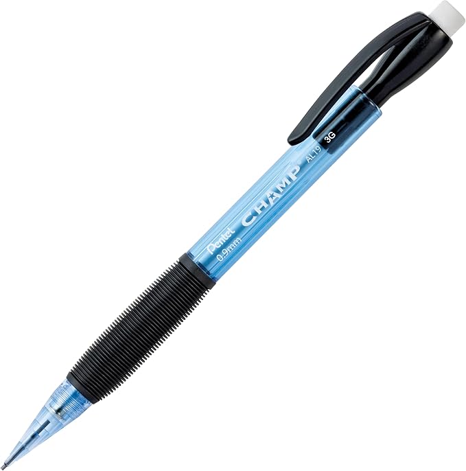 Pentel CHAMP Mechanical Pencil, Tinted Blue Barrel, 12 Pack - Image 2