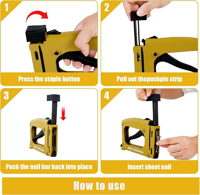 Picture Frame Stapler with 2000 Refill Points, Point Drivers - Image 5