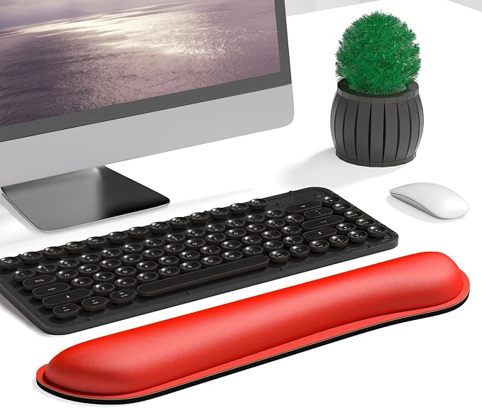 Dapesuom Enlarge Keyboard Wrist Rest, Cute Memory Foam Keyboard Wrist Cushion - Image 2