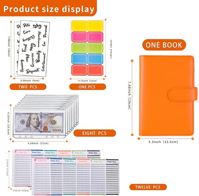 NICOOTH Budget Binder A6 Money Saving Binder - Image 2
