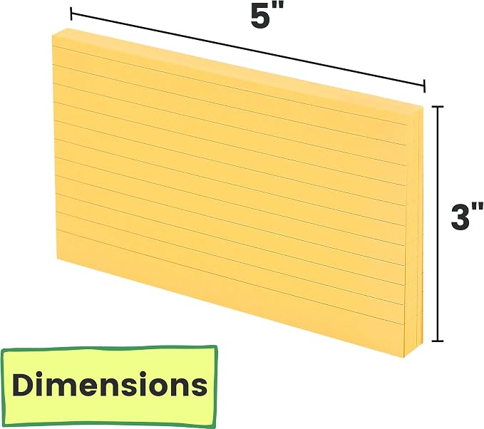 Mr. Pen- Lined Index Cards, Neon Index Cards | Notecards - Image 3