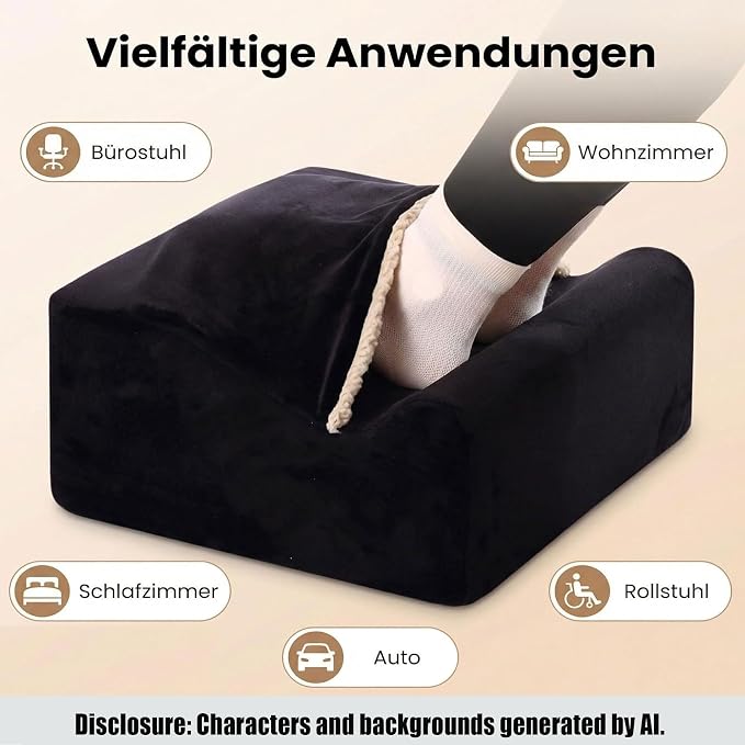 Keep Warm Foot Stool Foot Rest for Under Desk At Work | Office Footrest - Image 8