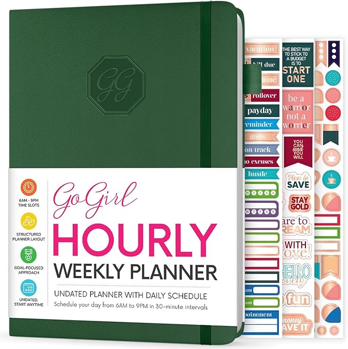 GoGirl Weekly Schedule Planner – Hourly Work & Life Planner by GoGirlPlanner