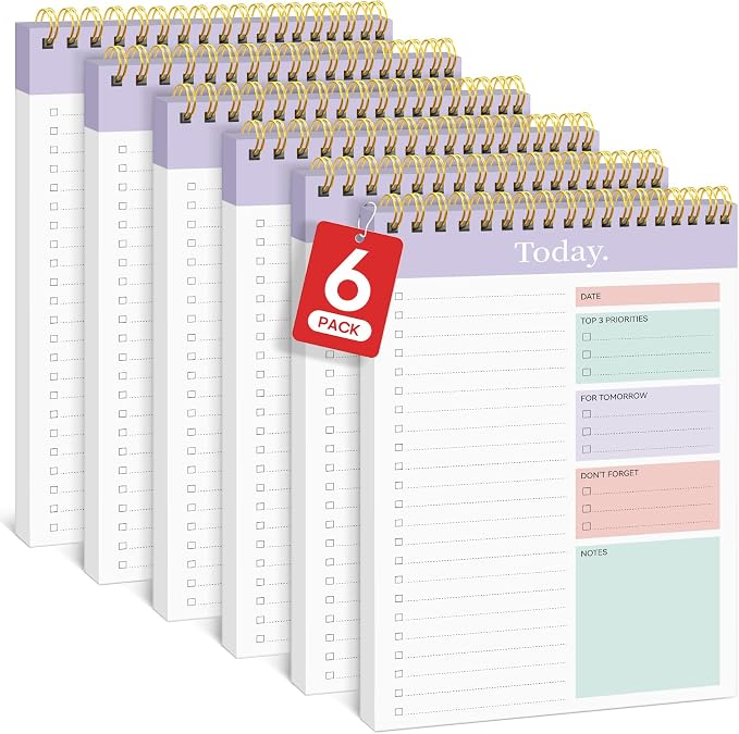 Taja 6 Pack of To Do List Notepad by Taja