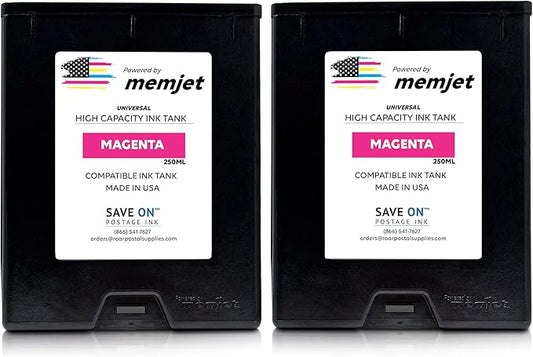 Quadient Memjet M5K250-N Compatible High Capacity Magenta Printer Ink Tank (500ml) - Printer Ink Cartridge for Mach Series Quadient & Hasler Printers - Fade-Resistant Replacement Inkjet Printer Ink-DeskLoop Office