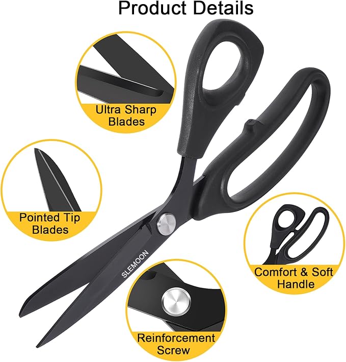 10" Scissors All Purpose, Heavy Duty Scissors - Image 3