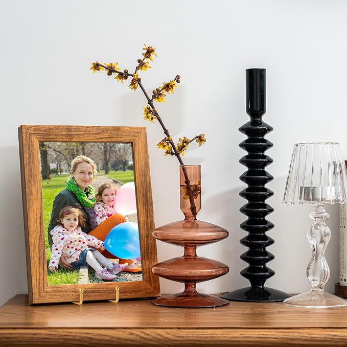 IBosins 5 Pack 8 Inch Plate Holder Display Stands, Large Metal Gold Frame Stand - Image 6