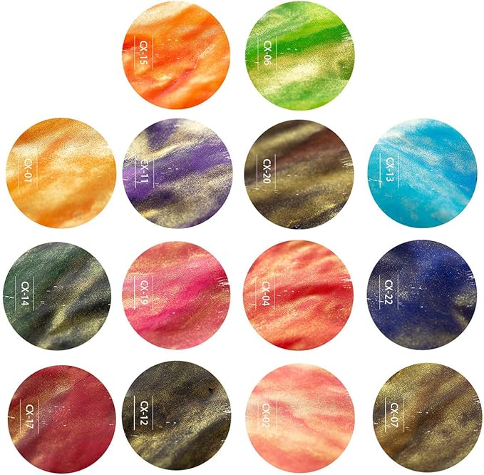 AXEARTE Glass Dip Calligraphy Pen Set, 18-Pieces 14 Color Inks, Pen Holder, Cleaning Cup, 2 Crystal Glass Pens for Art, Writing, Drawing, Signatures, Gift for Kids and Artist-DeskLoop Office