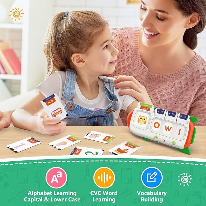 QuTZ Talking Flash Cards – CVC Word Spelling Games, Preschool Learning - Image 5
