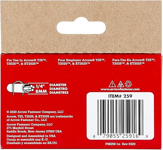 Arrow 259 T25 Heavy Duty Steel Staples - Image 8