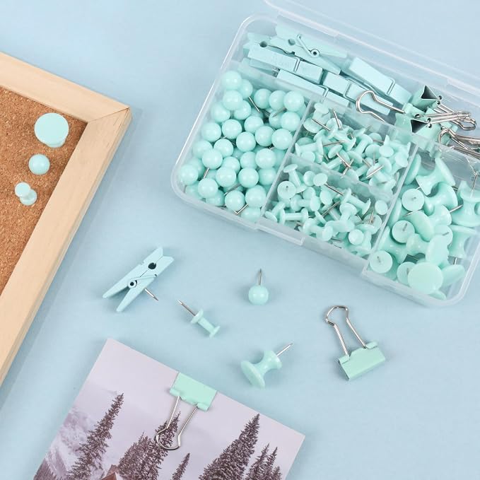 Push Pins Set, 5 Types Pushpins Thumbtacks - Image 3