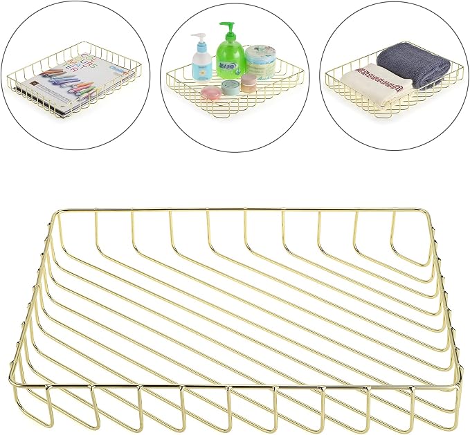 BTSKY Multipurpose A4 File Tray Wire Desk Tray Organizer Elegant Letter Size - Image 3