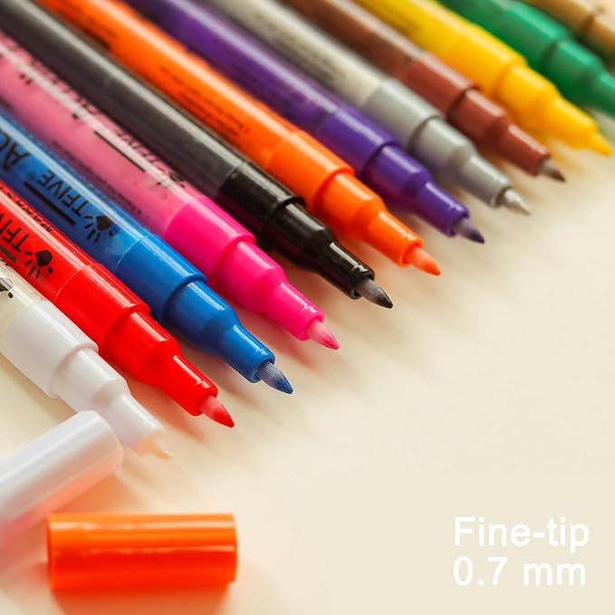 TFIVE White&Black Paint Marker Pens - Image 7