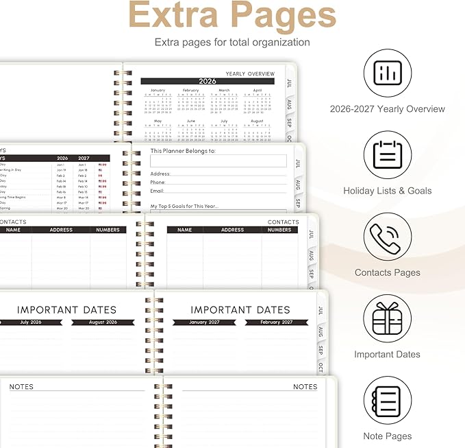 Planner 2026-2027, Weekly and Monthly Academic Year Calendar Planner, July 2026 - Image 6