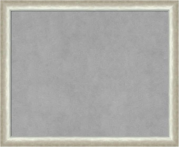 Amanti Art Silver Framed Magnetic Board 18x22 Small Vision Board by AmantiArt