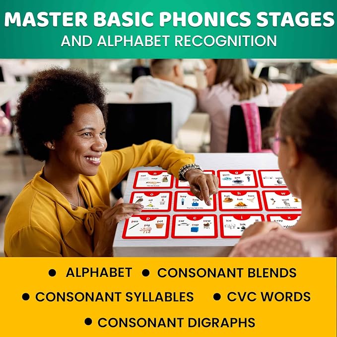 QUOKKA English Alphabet CVC Flash Cards – Learn to Read Set - Image 4