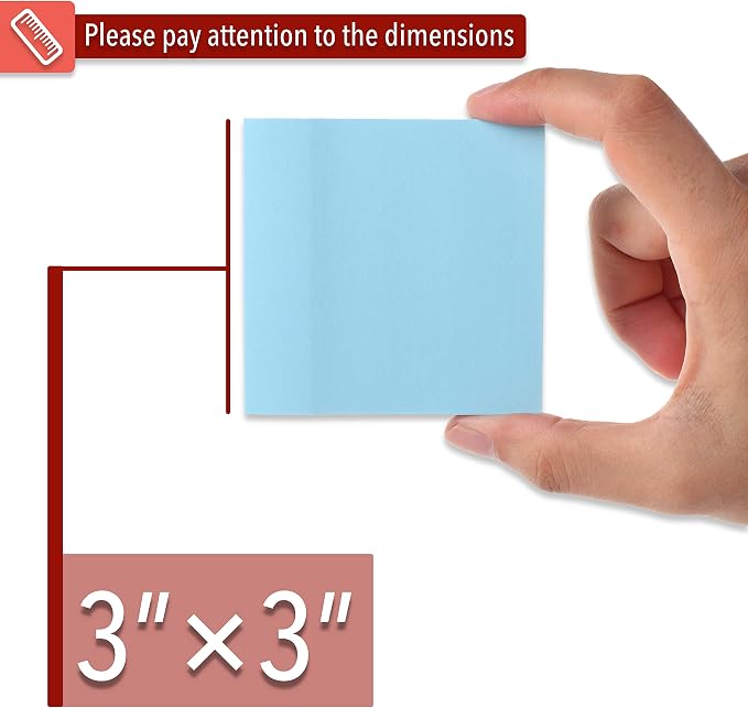Mr. Pen- Sticky Notes, 12 Pads, 600 Sheets, Pastel Colors | Bulk Sticky Notes - Image 3
