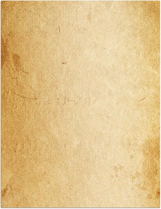 Loose Leaf Paper, Stationery Writing Paper, Vintage Antique Letterhead Paper 8.5" x 11",50 Sheets, A4 Unpunched Refills Paper for Ring Binder/Discbound, Decorative Printer Paper-DeskLoop Office