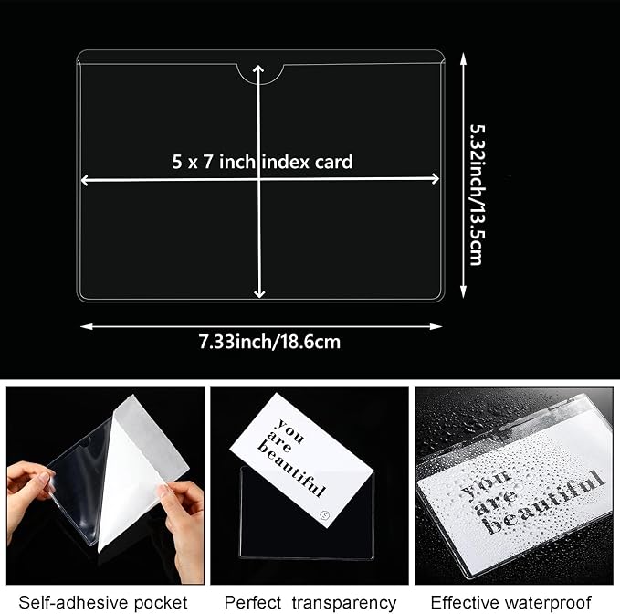 Chinco 30 Pcs Self Adhesive Pockets, Bin Labels - Image 2