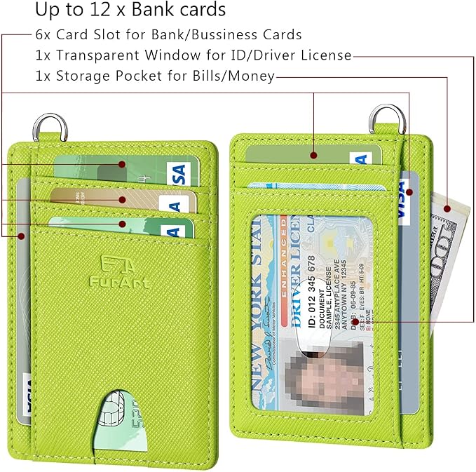 FurArt Slim Minimalist Wallet RFID Credit Card Holder - Image 6