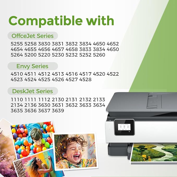 63XL Black Ink Cartridge Replacement for HP 63 HP63 XL 63XL BK Ink for 3830 4650 4652 4655 5200 5252 5255 5258 4520 4512 1112 2132 3630 3632 3631 2130 4510 4654 Printer 2-Pack High Yield Cartridge-DeskLoop Office