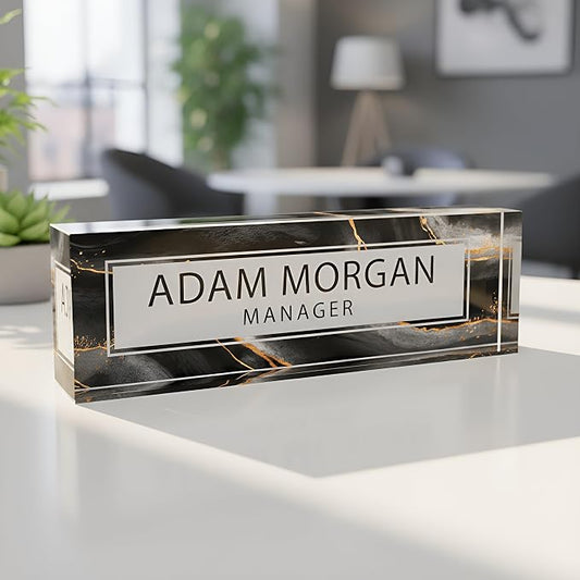 ARTBLOX | Custom Name Plates for Desk, Ideal Office Decoration for Men and Women by Artblox