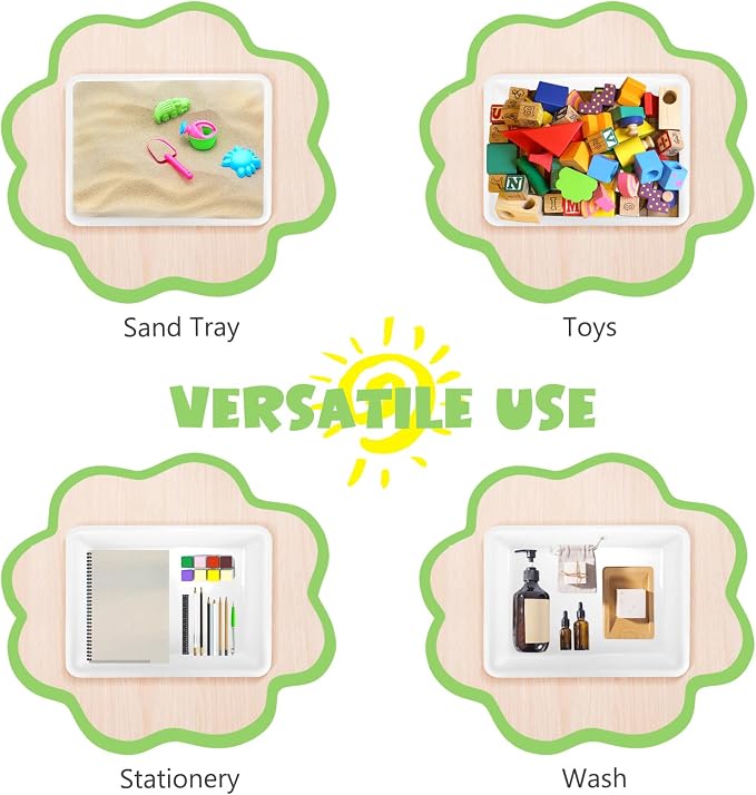 ShineMe Turn in Trays Classroom, 6 Pack White Paper Trays - Image 4