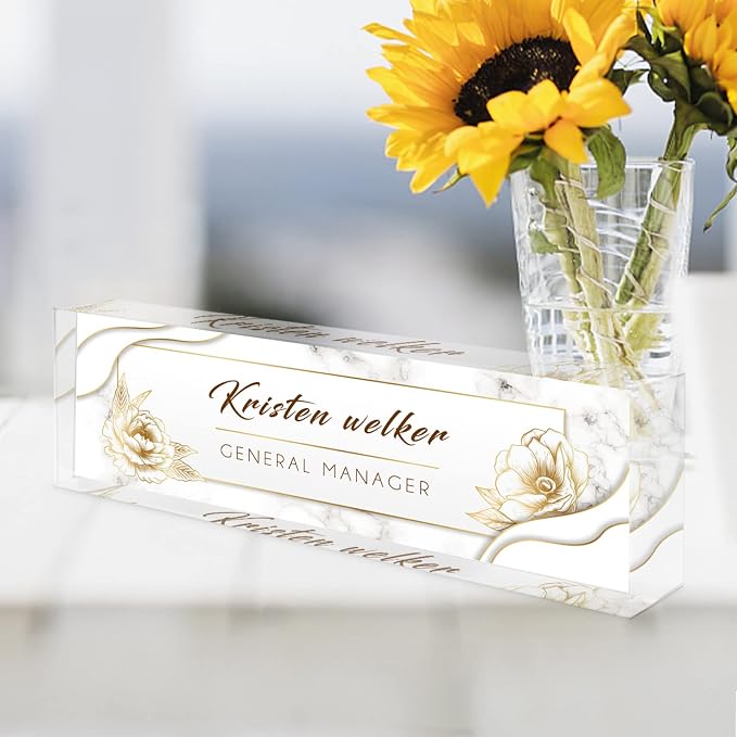 Desk Name Plate Personalized, Custom Name Plates - Image 3