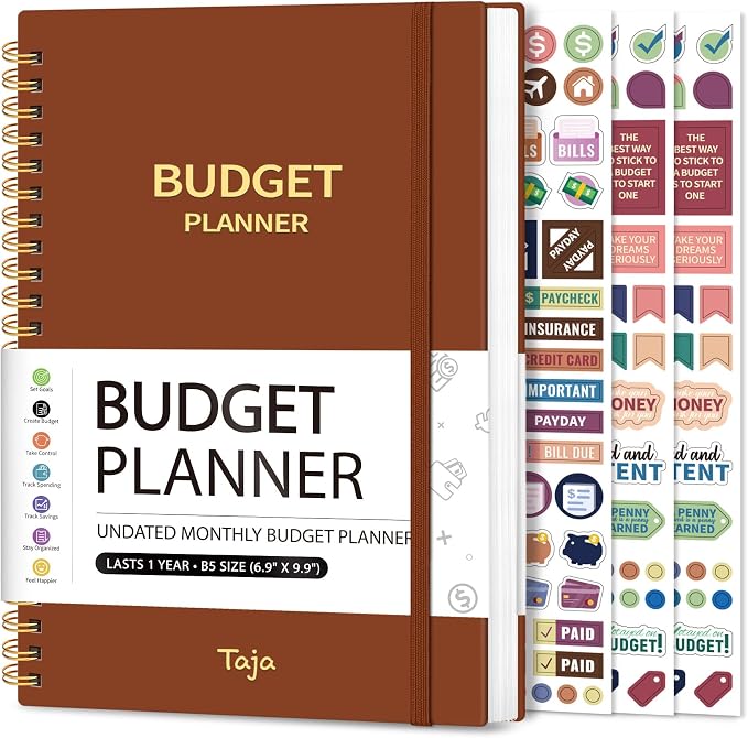 Budget Planner - Monthly Budget Book by Taja