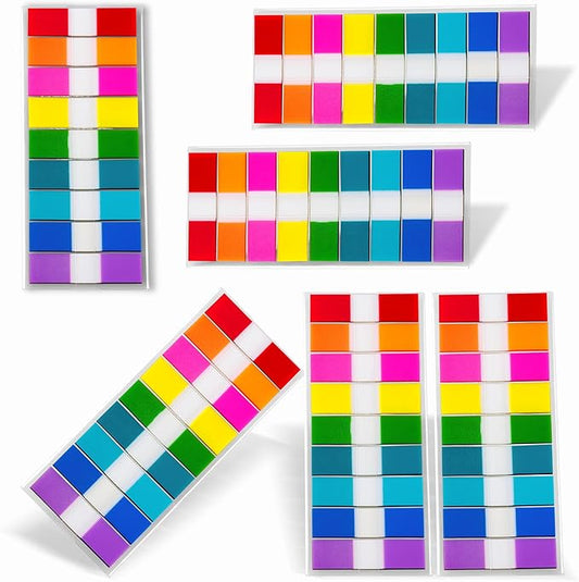 Ericter 1080 Pcs Sticky Tabs for Books, 9 Color Repositionable Annotation Page Tabs, Writable Index Flags for Notebooks, Organizing Study Office Supplies-DeskLoop Office