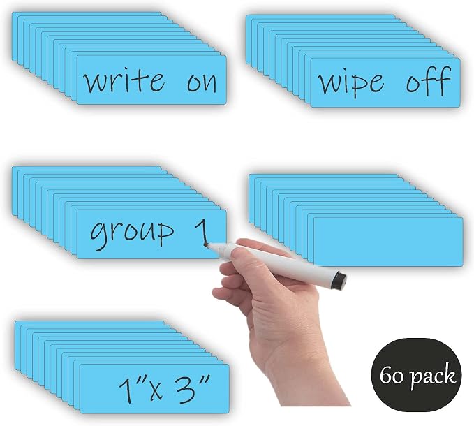 STTMGN Dry Erase Magnetic Labels, Write On Magnets Sticker, Waterproof/Reusable - Image 2